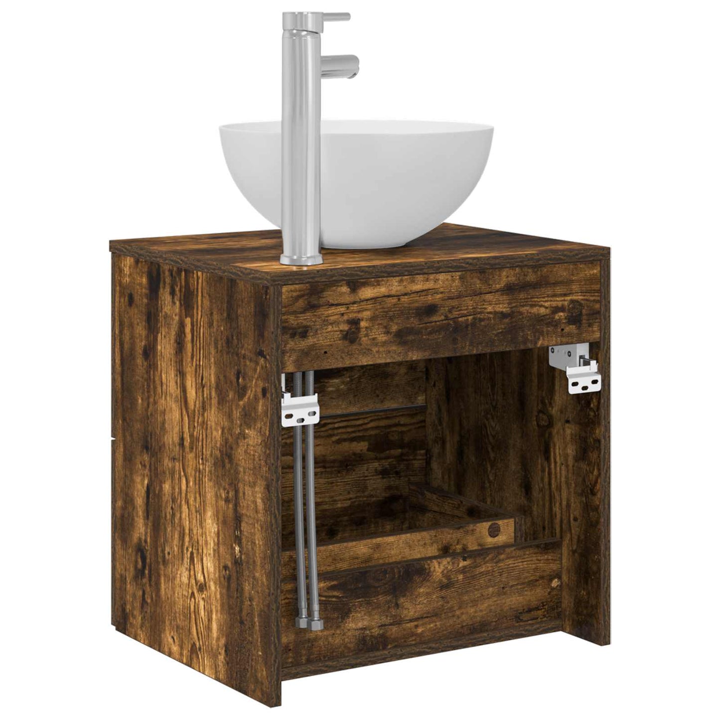 Mobile Lavabo da Parete Rovere Fumo 49,5 x 41 x 64,5 cm | homemem39