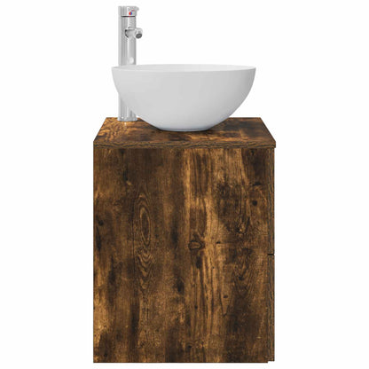 Mobile Lavabo da Parete Rovere Fumo 49,5 x 41 x 64,5 cm | homemem39