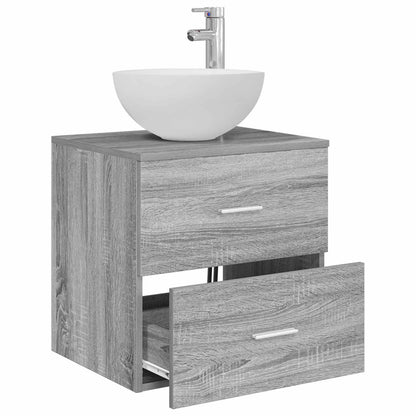 Mobile Lavabo da Parete Sonoma grigio 49,5 x 41 x 64,5 cm | homemem39