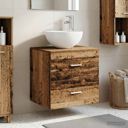 Mobile Lavabo da Parete Legno antico 49,5 x 41 x 64,5 cm | homemem39