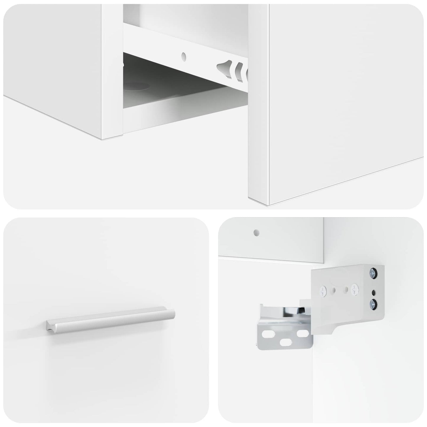 Mobile Lavabo da Parete Bianco 49,5 x 41 x 63 cm | homemem39