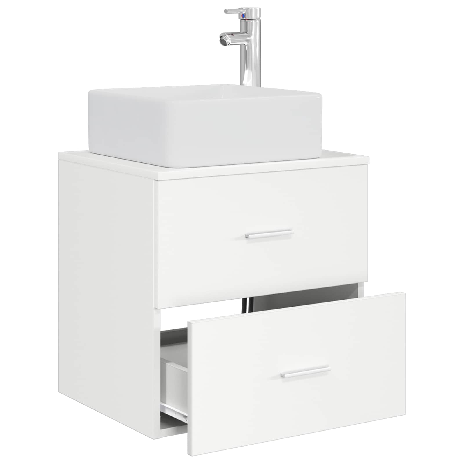 Mobile Lavabo da Parete Bianco 49,5 x 41 x 63 cm | homemem39