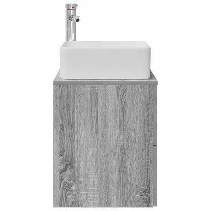 Mobile Lavabo da Parete Sonoma grigio 49,5 x 41 x 63 cm | homemem39