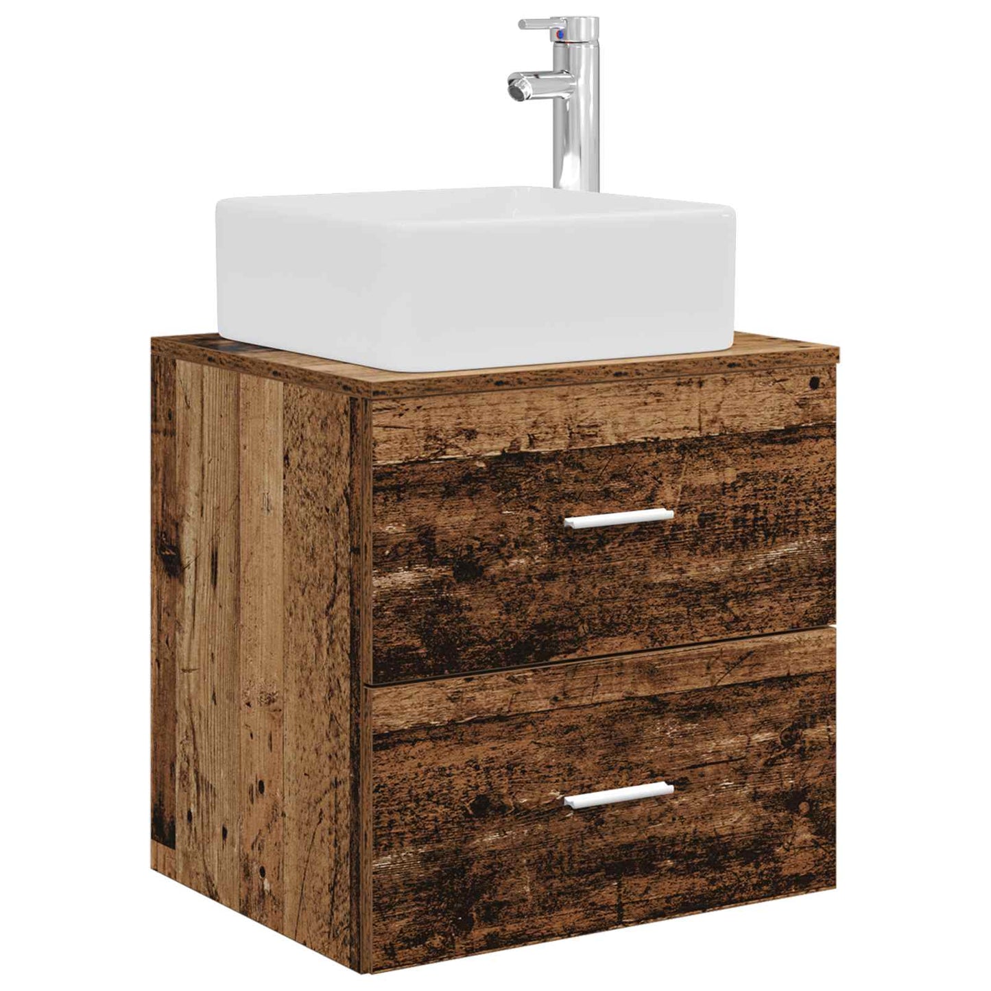 Mobile Lavabo da Parete Legno antico 49,5 x 41 x 63 cm
