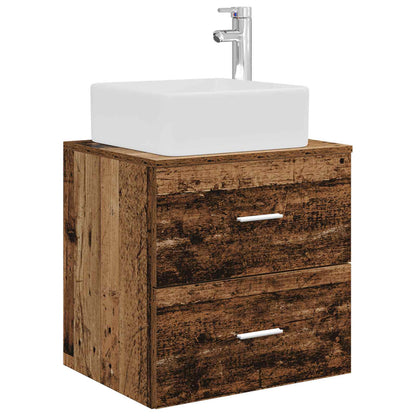 Mobile Lavabo da Parete Legno antico 49,5 x 41 x 63 cm