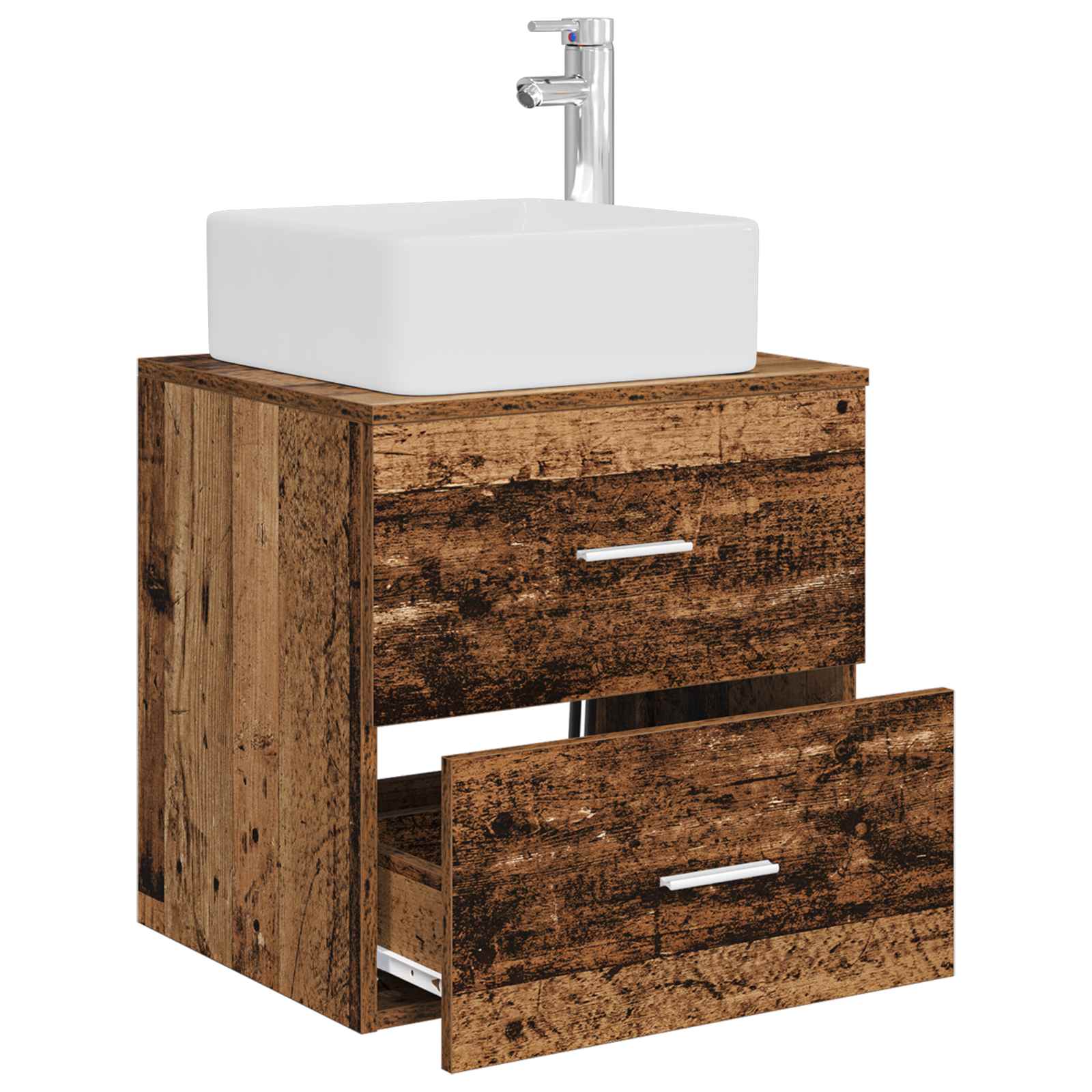 Mobile Lavabo da Parete Legno antico 49,5 x 41 x 63 cm | homemem39