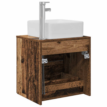 Mobile Lavabo da Parete Legno antico 49,5 x 41 x 63 cm