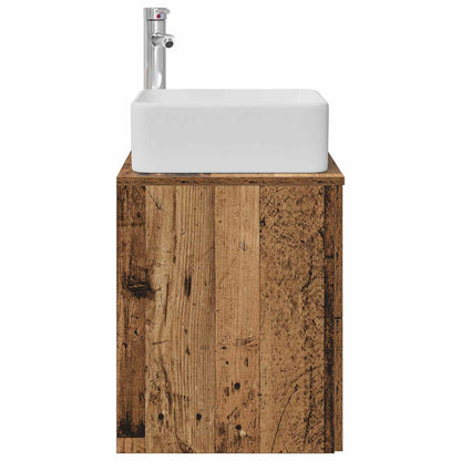 Mobile Lavabo da Parete Legno antico 49,5 x 41 x 63 cm