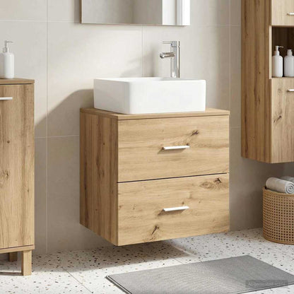 Mobile Lavabo da Parete Rovere Artigianale 49,5 x 41 x 63 cm | homemem39