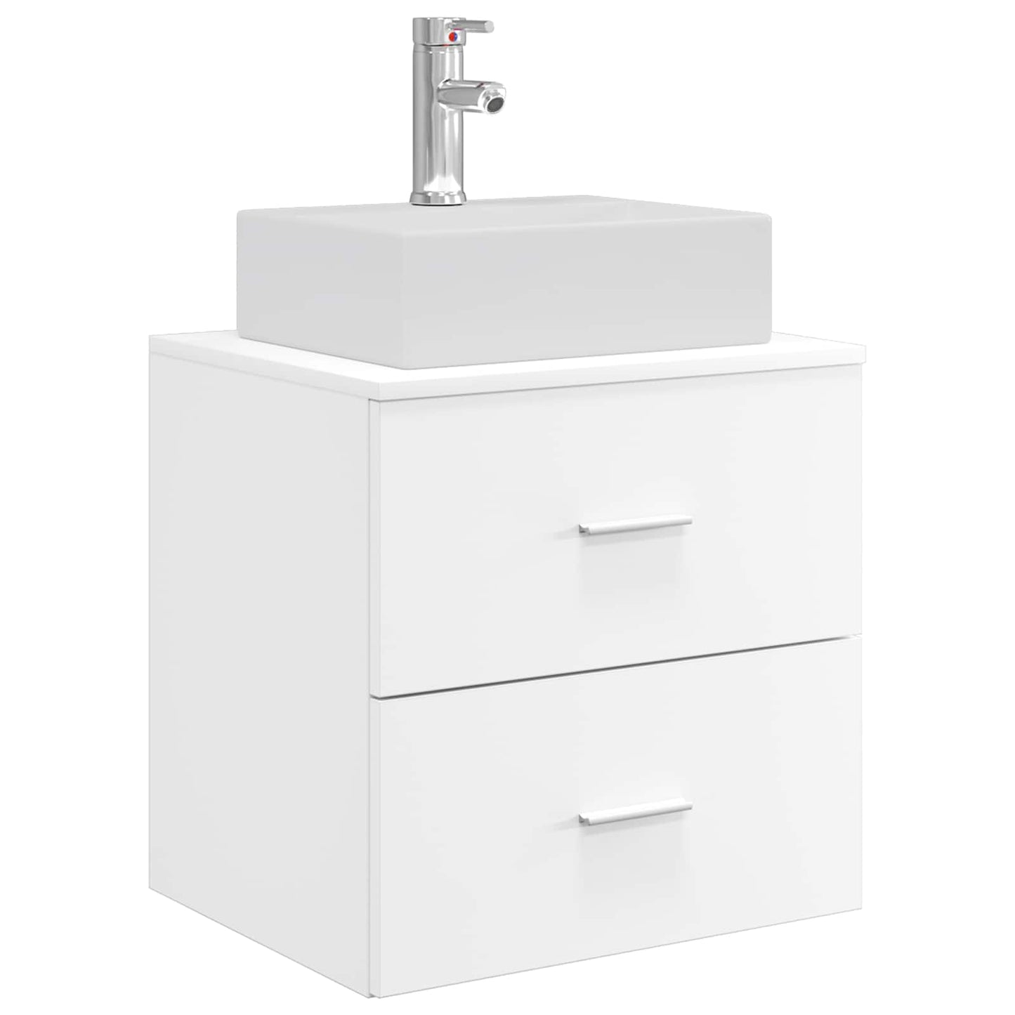 Mobile Lavabo da Parete Bianco 49,5 x 41 x 62,5 cm | homemem39