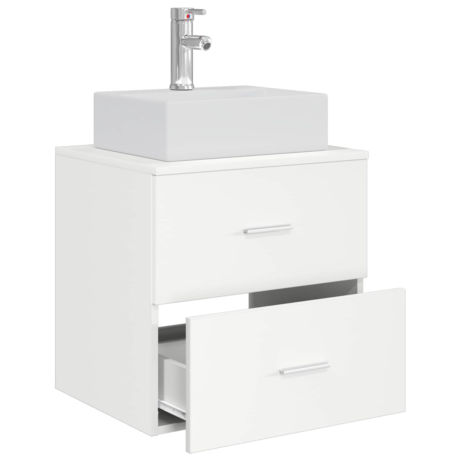 Mobile Lavabo da Parete Bianco 49,5 x 41 x 62,5 cm | homemem39