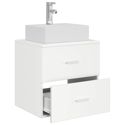 Mobile Lavabo da Parete Bianco 49,5 x 41 x 62,5 cm | homemem39