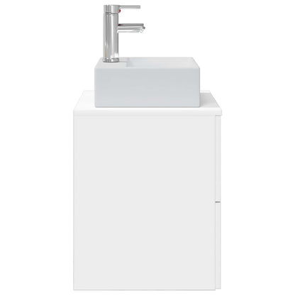 Mobile Lavabo da Parete Bianco 49,5 x 41 x 62,5 cm | homemem39