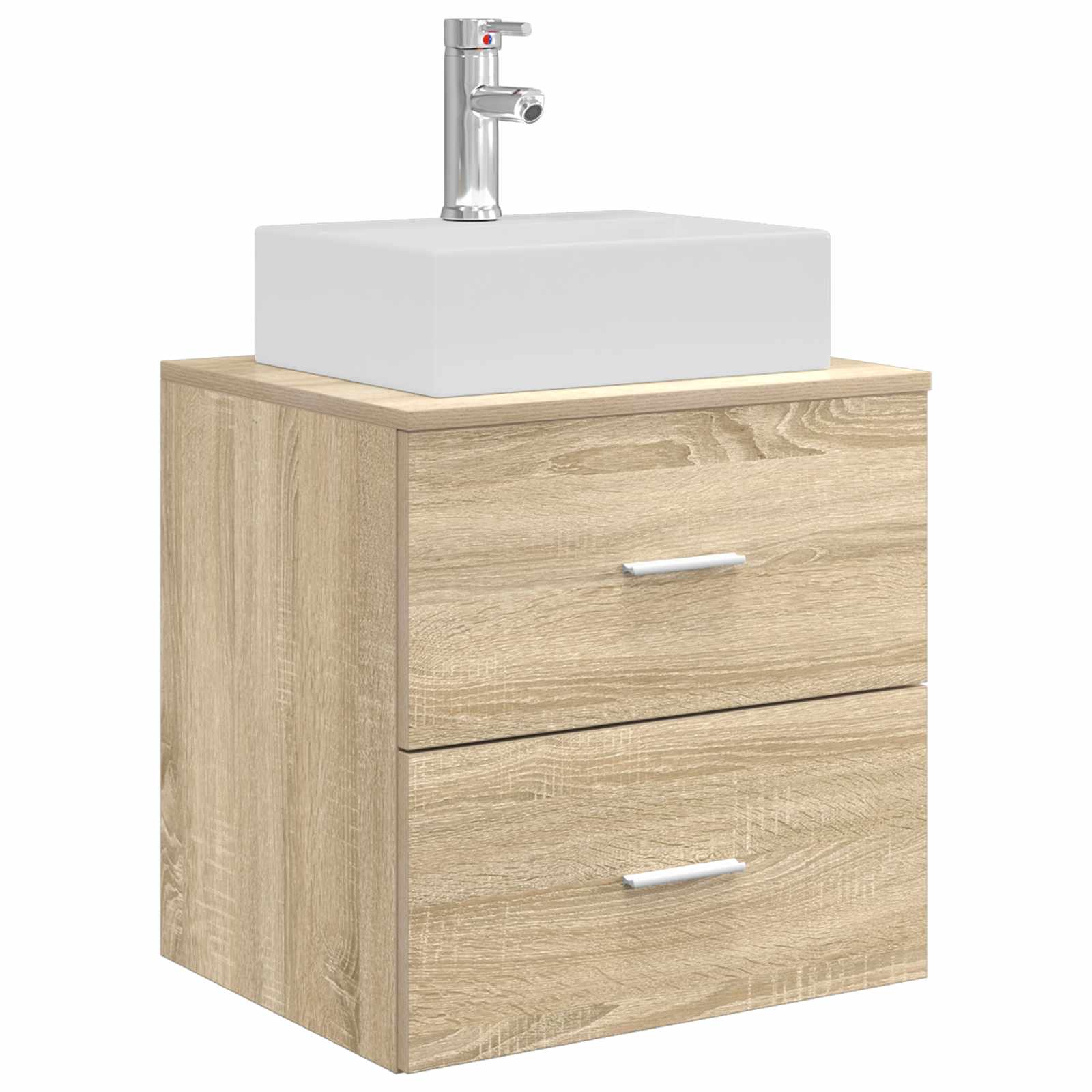 Mobile Lavabo da Parete Rovere Sonoma 49,5 x 41 x 62,5 cm | homemem39
