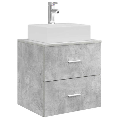 Mobile Lavabo da Parete Grigio Cemento 49,5 x 41 x 62,5 cm | homemem39
