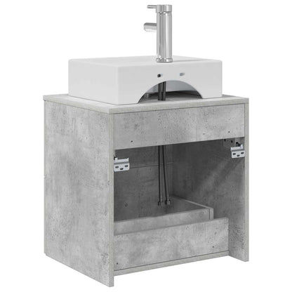 Mobile Lavabo da Parete Grigio Cemento 49,5 x 41 x 62,5 cm | homemem39