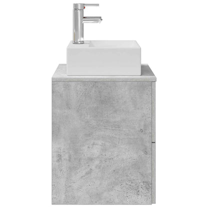 Mobile Lavabo da Parete Grigio Cemento 49,5 x 41 x 62,5 cm | homemem39