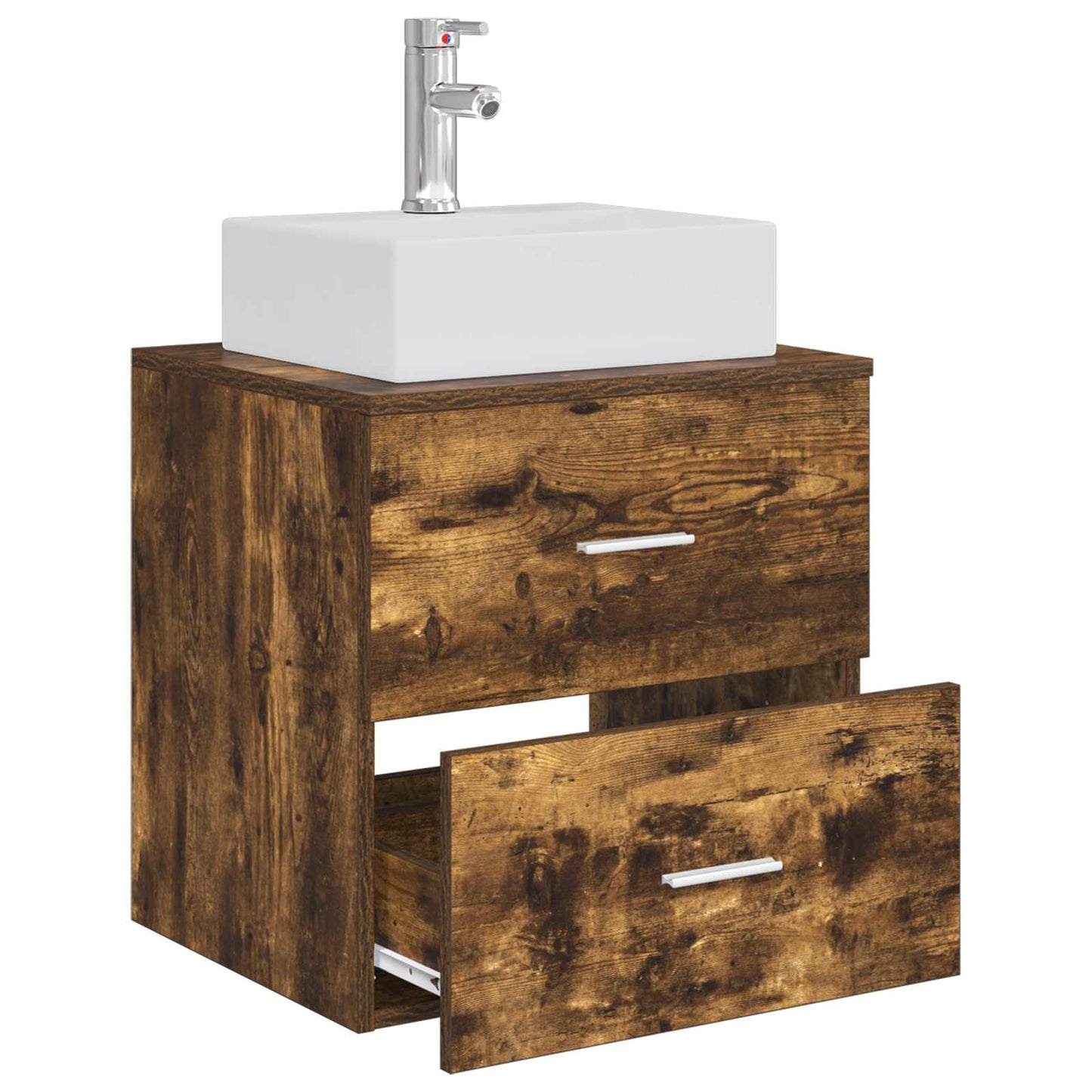 Mobile Lavabo da Parete Rovere Fumo 49,5 x 41 x 62,5 cm | homemem39
