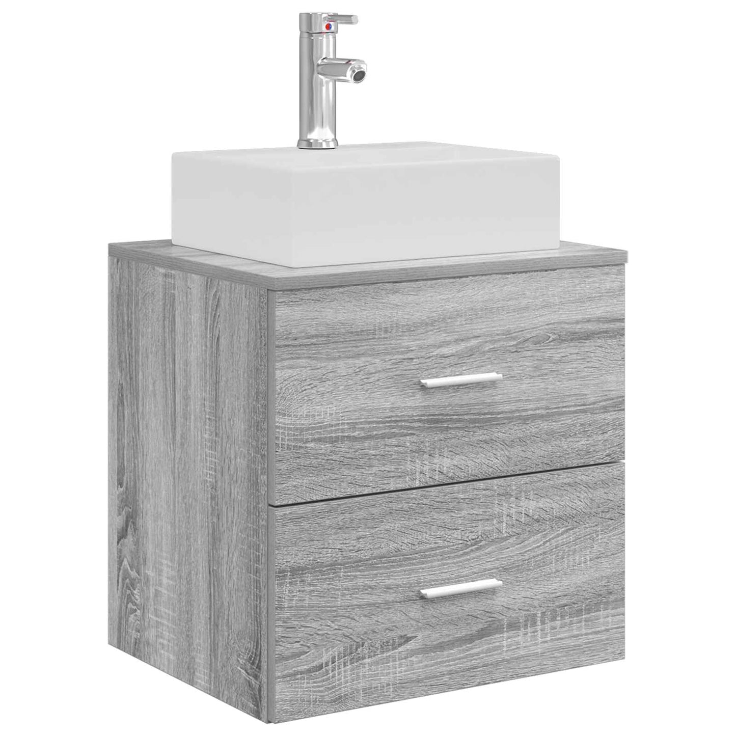 Mobile Lavabo da Parete Sonoma grigio 49,5 x 41 x 62,5 cm