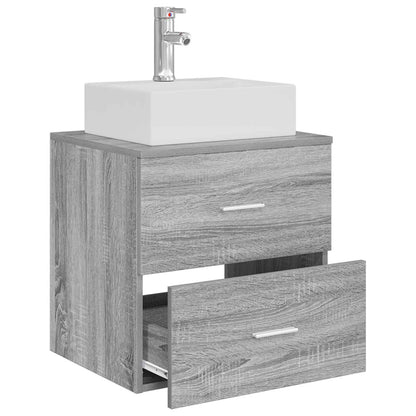 Mobile Lavabo da Parete Sonoma grigio 49,5 x 41 x 62,5 cm