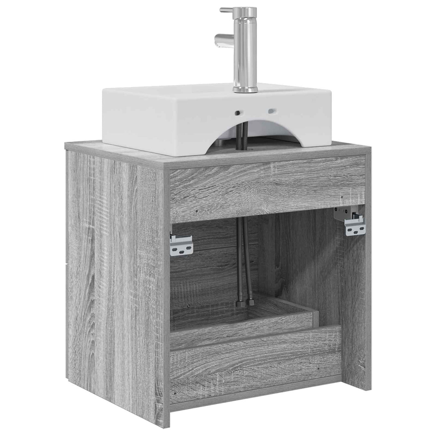 Mobile Lavabo da Parete Sonoma grigio 49,5 x 41 x 62,5 cm