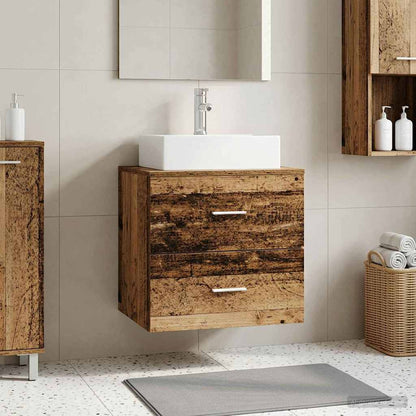 Mobile Lavabo da Parete Legno antico 49,5 x 41 x 62,5 cm