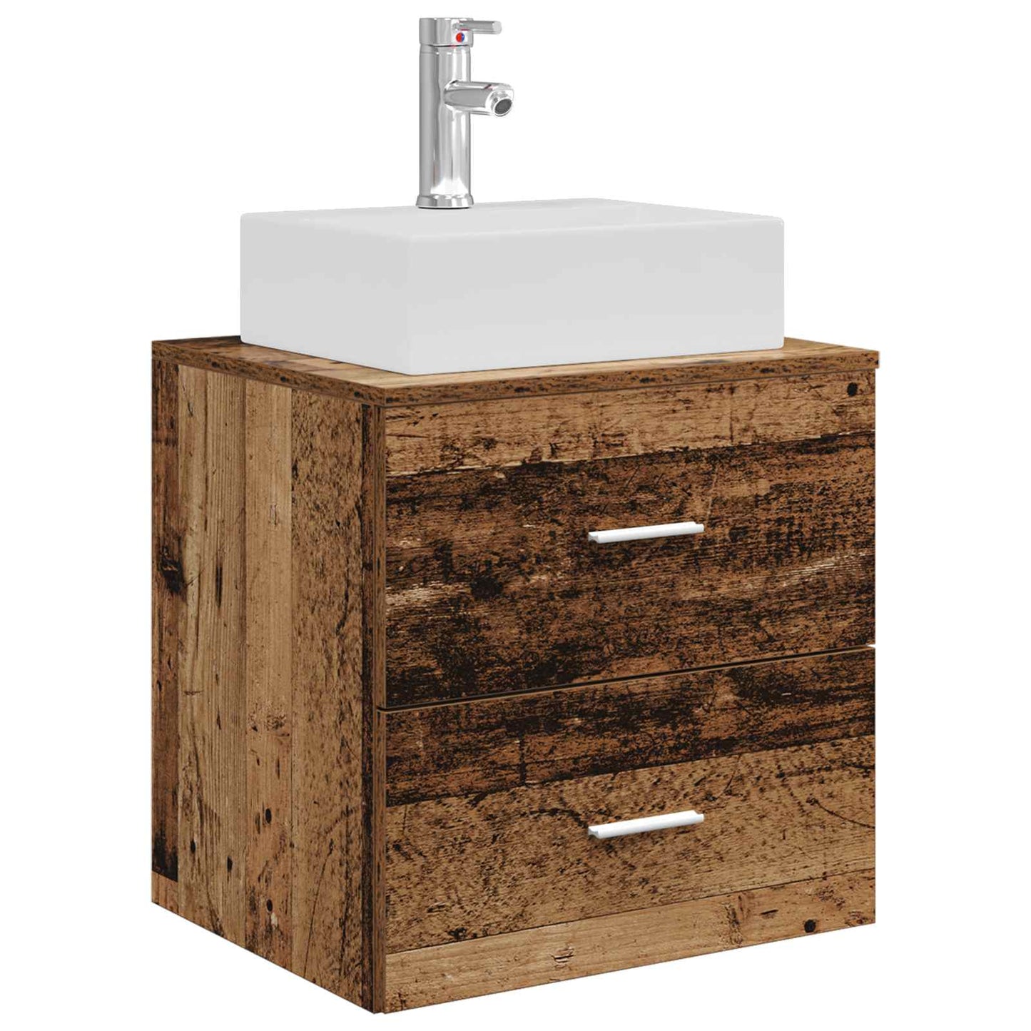 Mobile Lavabo da Parete Legno antico 49,5 x 41 x 62,5 cm