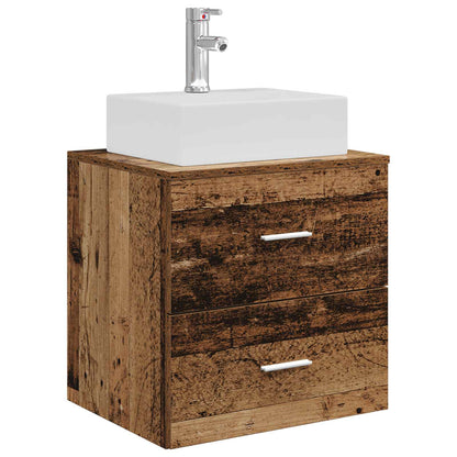 Mobile Lavabo da Parete Legno antico 49,5 x 41 x 62,5 cm