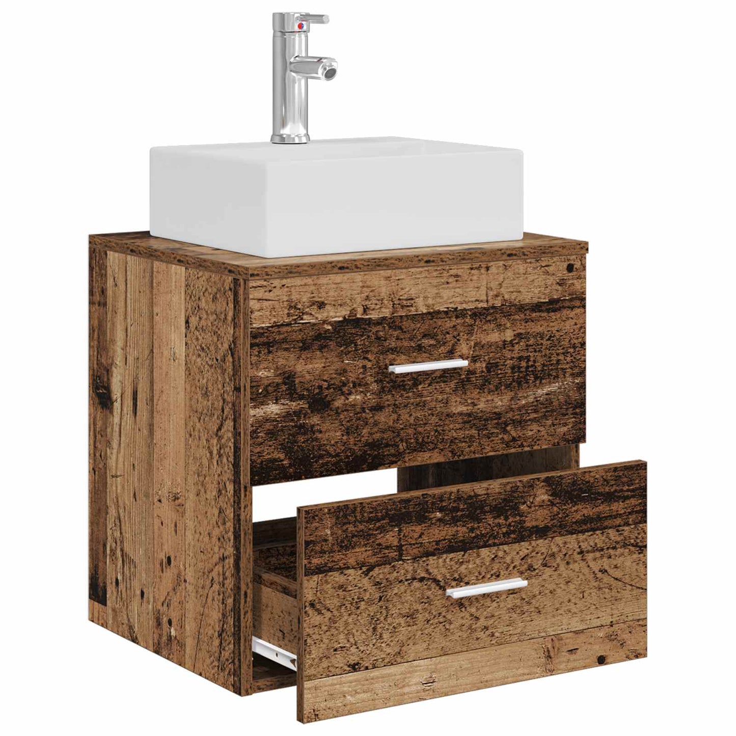Mobile Lavabo da Parete Legno antico 49,5 x 41 x 62,5 cm