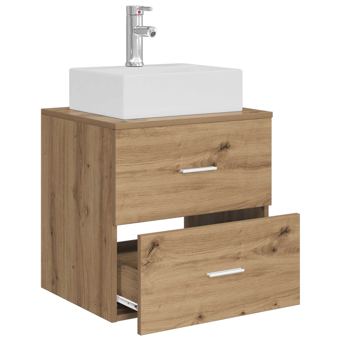 Mobile Lavabo da Parete Rovere Artigianale 49,5 x 41 x 62,5 cm