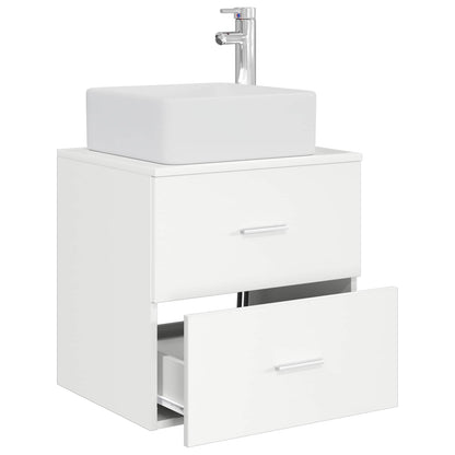 Mobile Lavabo da Parete Bianco 53 x 34,5 x 63 cm | homemem39