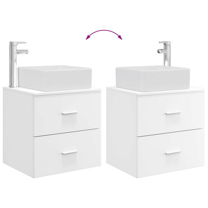 Mobile Lavabo da Parete Bianco 53 x 34,5 x 63 cm | homemem39