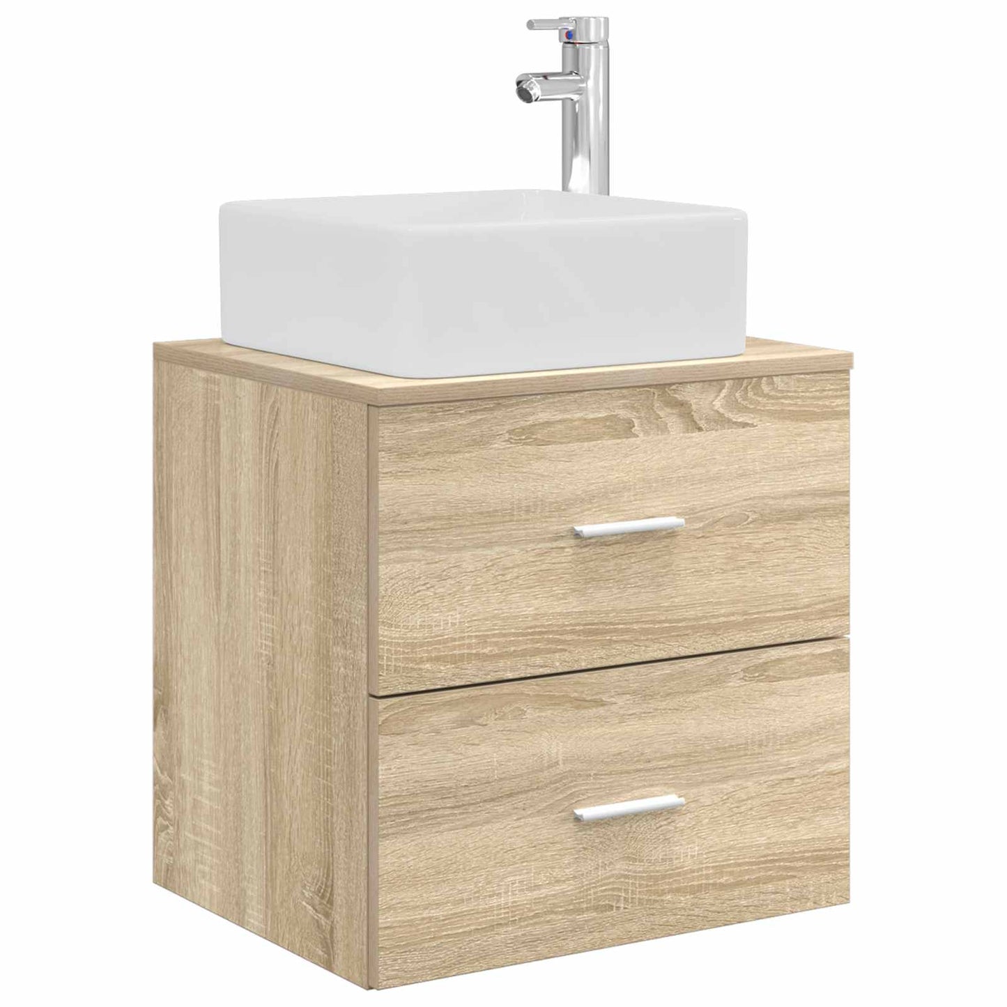 Mobile Lavabo da Parete Rovere Sonoma 53 x 34,5 x 63 cm
