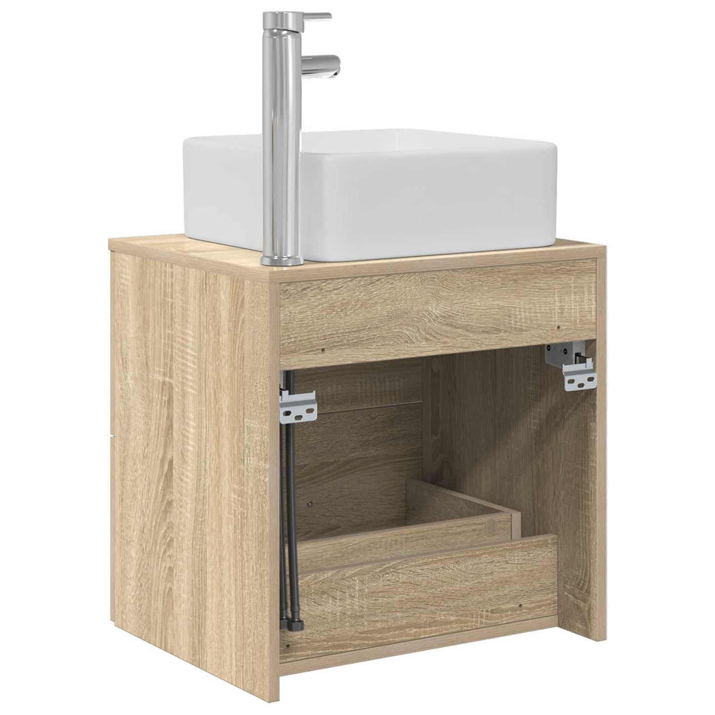 Mobile Lavabo da Parete Rovere Sonoma 53 x 34,5 x 63 cm