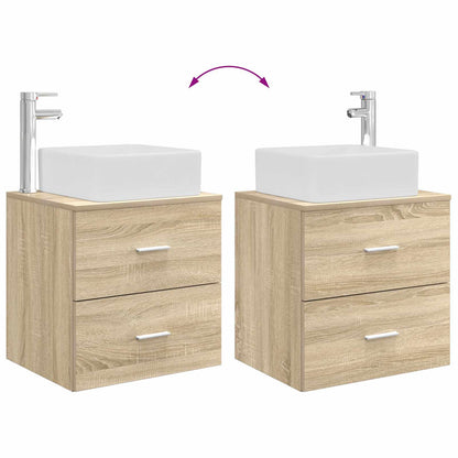 Mobile Lavabo da Parete Rovere Sonoma 53 x 34,5 x 63 cm | homemem39