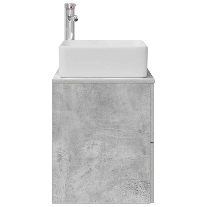 Mobile Lavabo da Parete Grigio Cemento 53 x 34,5 x 63 cm | homemem39