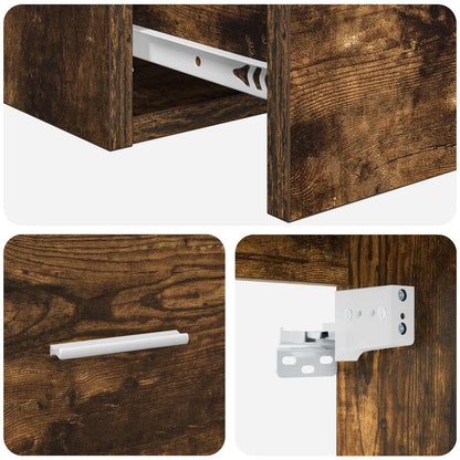 Mobile Lavabo da Parete Rovere Fumo 53 x 34,5 x 63 cm | homemem39