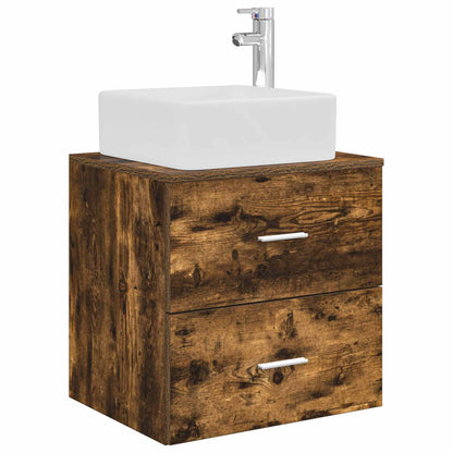 Mobile Lavabo da Parete Rovere Fumo 53 x 34,5 x 63 cm | homemem39