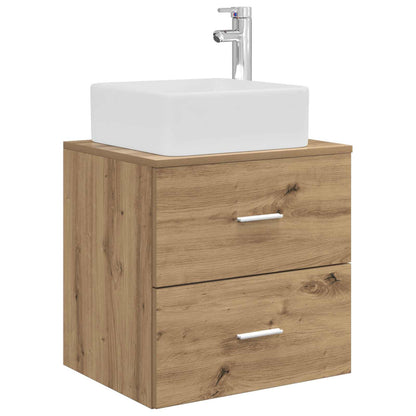 Mobile Lavabo da Parete Rovere Artigianale 53 x 34,5 x 63 cm | homemem39