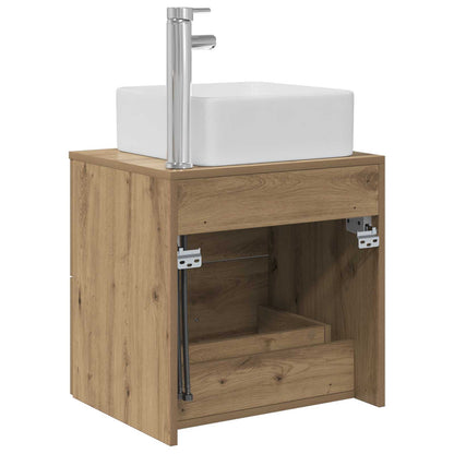 Mobile Lavabo da Parete Rovere Artigianale 53 x 34,5 x 63 cm | homemem39