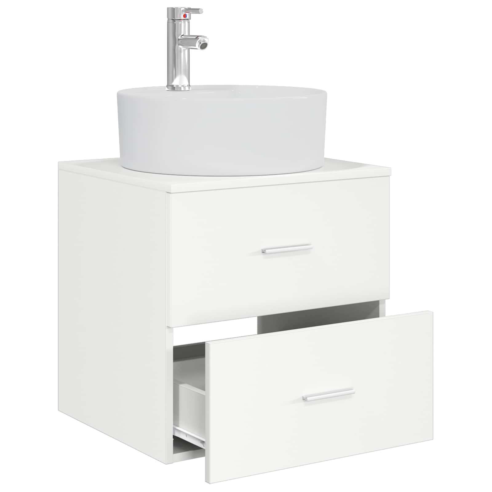 Mobile Lavabo da Parete Bianco 49,5 x 44,5 x 65 cm | homemem39