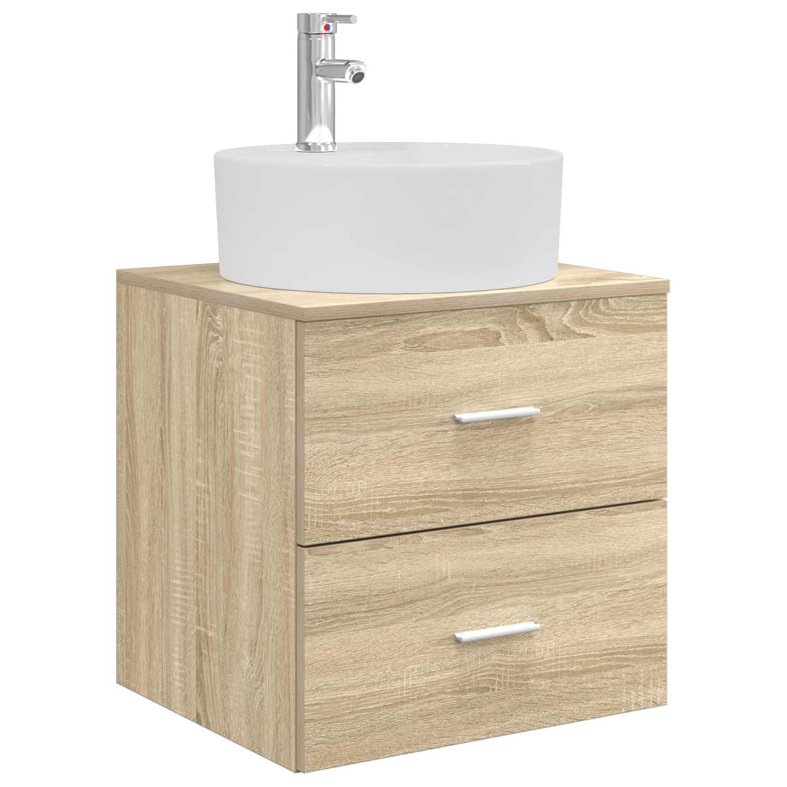 Mobile Lavabo da Parete Rovere Sonoma 49,5 x 44,5 x 65 cm | homemem39