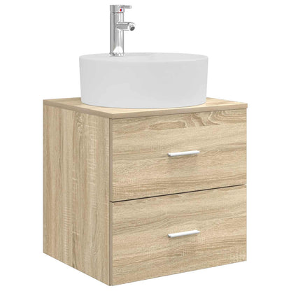 Mobile Lavabo da Parete Rovere Sonoma 49,5 x 44,5 x 65 cm | homemem39