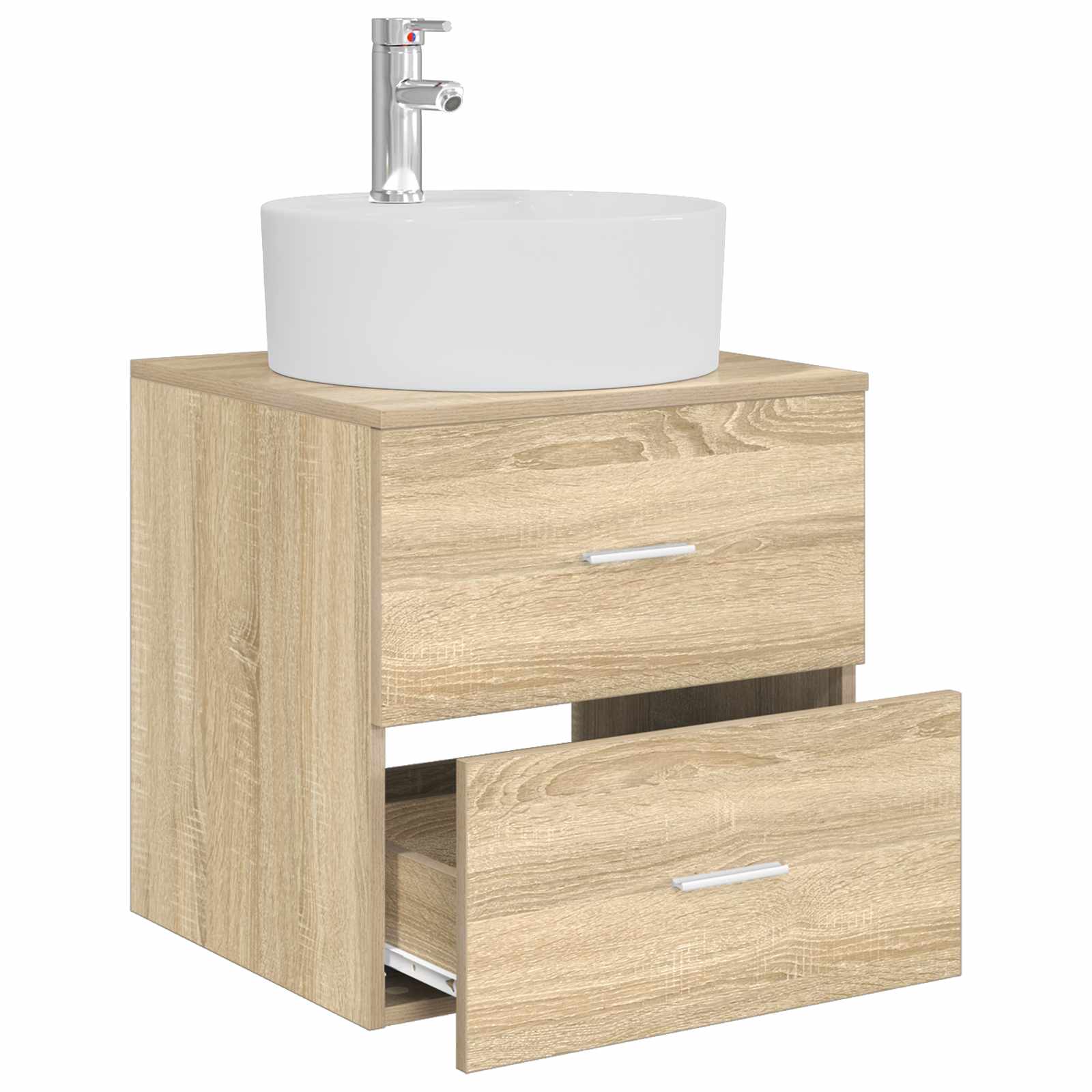 Mobile Lavabo da Parete Rovere Sonoma 49,5 x 44,5 x 65 cm | homemem39