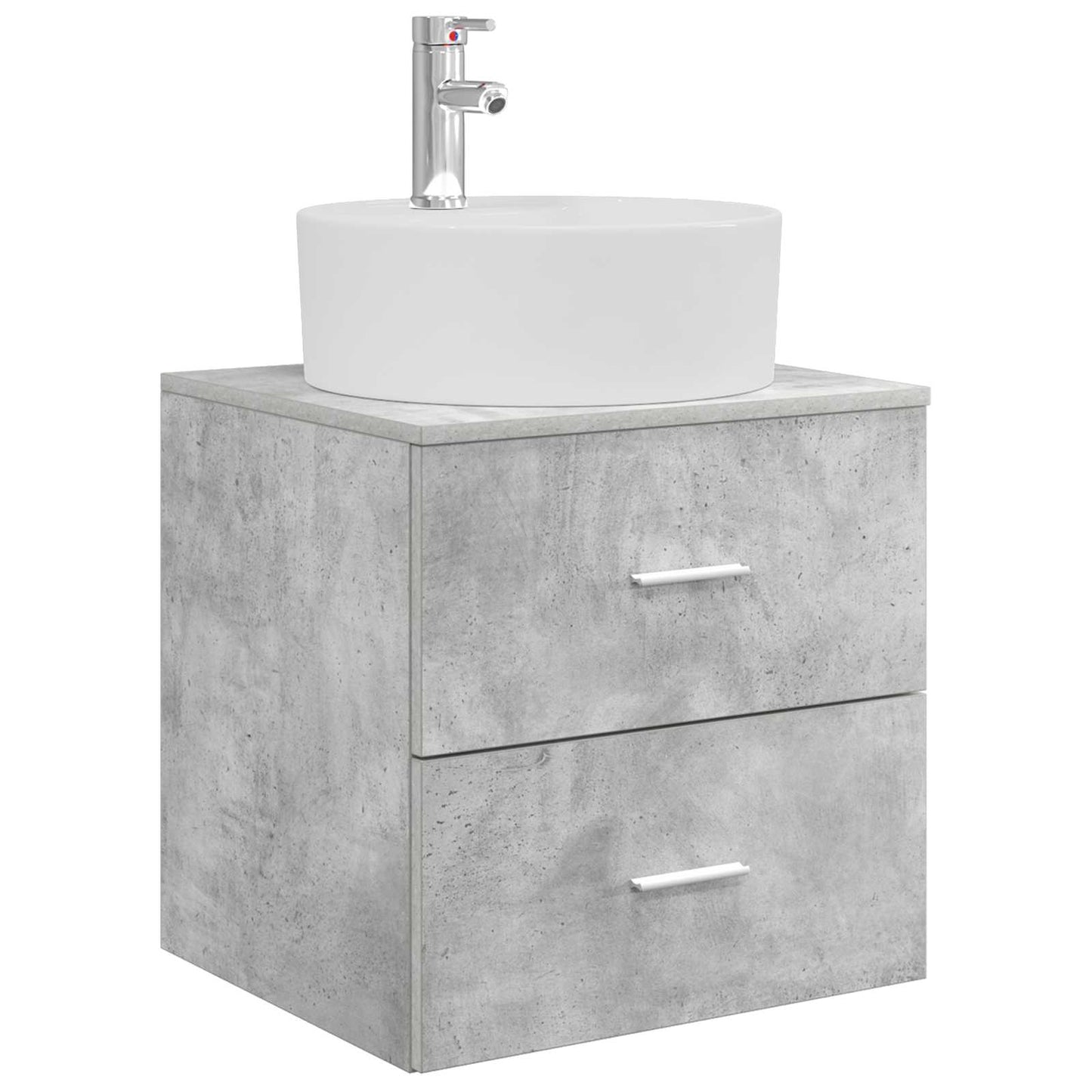 Mobile Lavabo da Parete Grigio Cemento 49,5 x 44,5 x 65 cm | homemem39