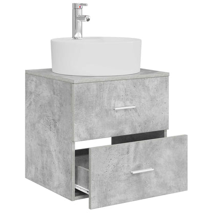 Mobile Lavabo da Parete Grigio Cemento 49,5 x 44,5 x 65 cm | homemem39