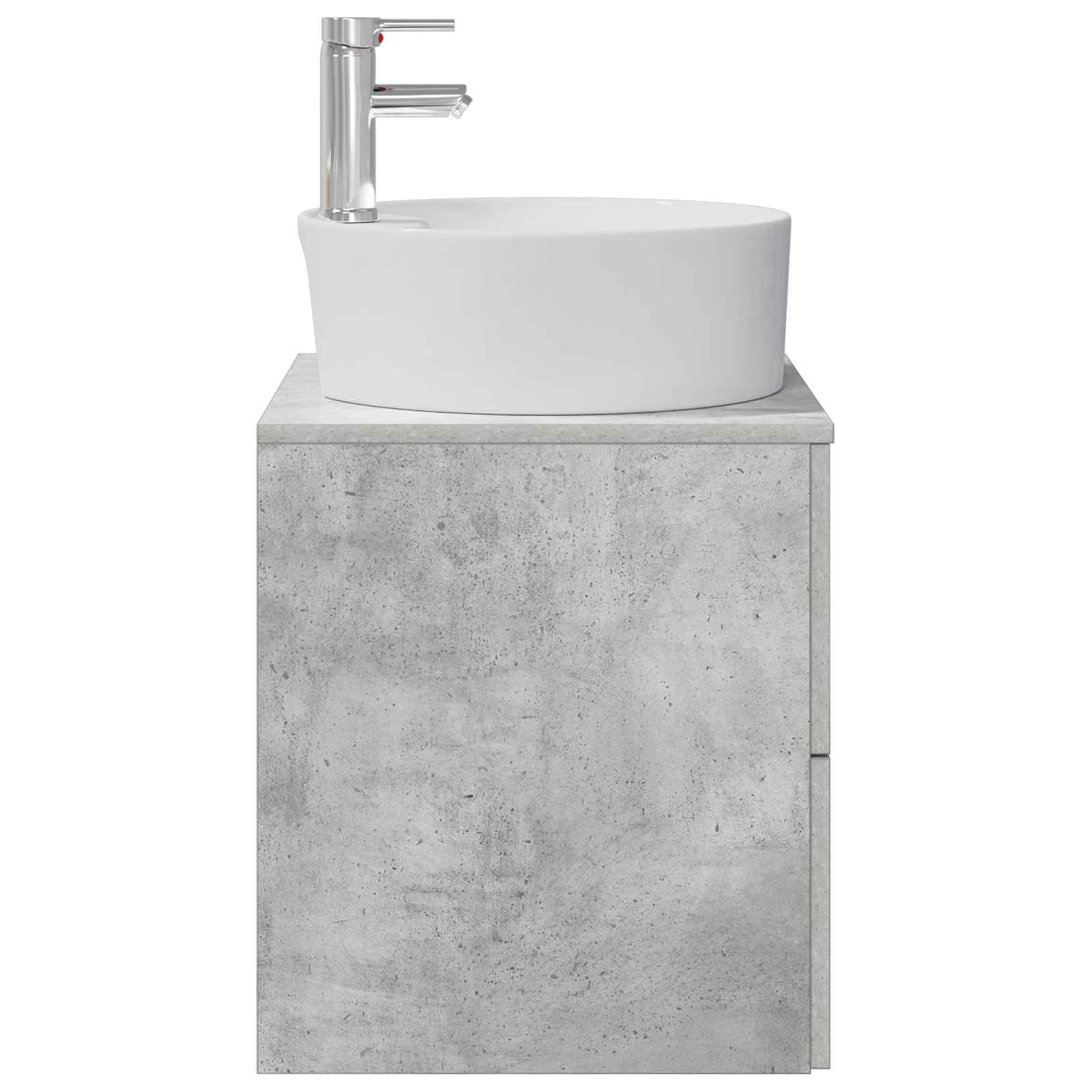 Mobile Lavabo da Parete Grigio Cemento 49,5 x 44,5 x 65 cm | homemem39