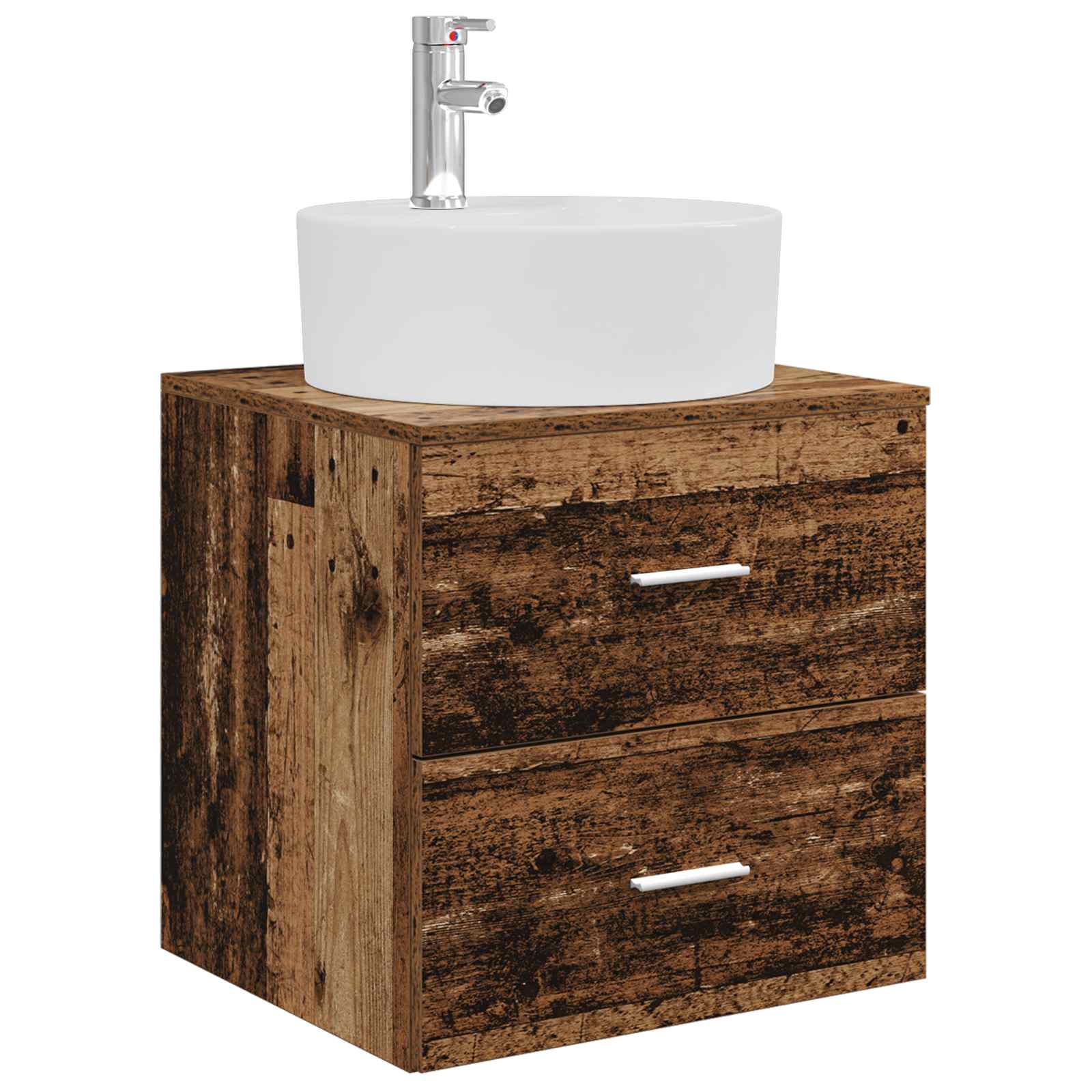 Mobile Lavabo da Parete Legno antico 49,5 x 44,5 x 65 cm | homemem39