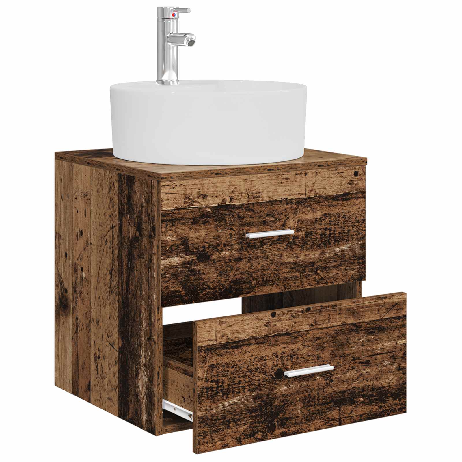 Mobile Lavabo da Parete Legno antico 49,5 x 44,5 x 65 cm | homemem39