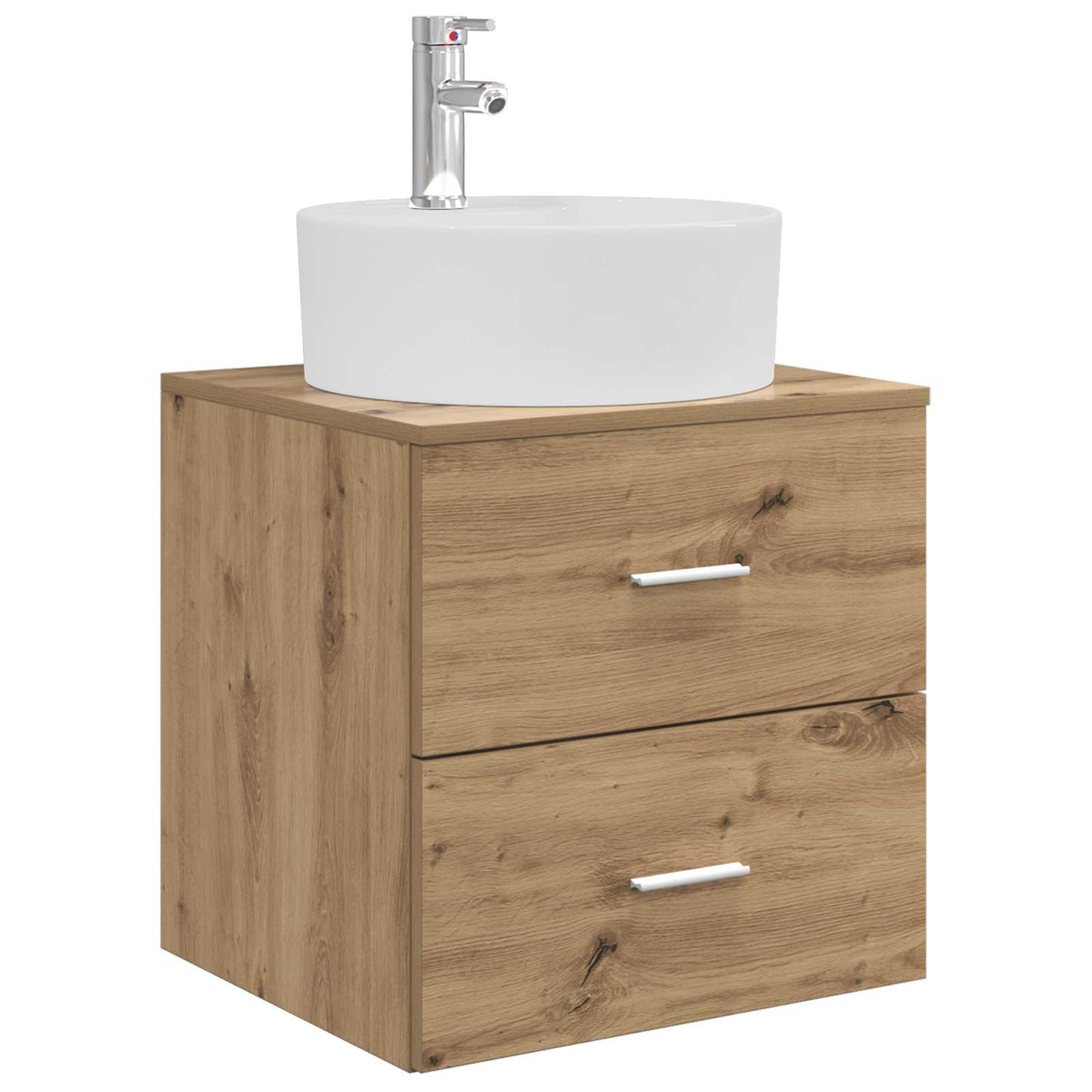 Mobile Lavabo da Parete Rovere Artigianale 49,5 x 44,5 x 65 cm | homemem39